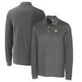 thumbnail image 1 of Men's Cutter & Buck Steel West Virginia Mountaineers Vault Advantage Tri-Blend Pique Big & Tall Long Sleeve Polo, 1 of 3