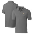 thumbnail image 1 of Men's Cutter & Buck Steel West Virginia Mountaineers Vault Advantage Tri-Blend Pique Big & Tall Polo, 1 of 3