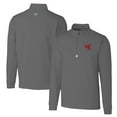 thumbnail image 1 of Men's Cutter & Buck Steel Western Kentucky Hilltoppers Big & Tall Traverse Stretch Quarter-Zip Pullover Top, 1 of 3