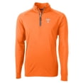 thumbnail image 1 of Men's Cutter & Buck Tennessee Orange Tennessee Volunteers Adapt Eco Knit Stretch Recycled Quarter-Zip Pullover Top, 1 of 1
