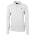 thumbnail image 1 of Men's Cutter & Buck White Alabama Crimson Tide Virtue Eco Pique Recycled Quarter-Zip Jacket, 1 of 1