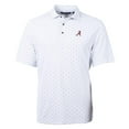 thumbnail image 1 of Men's Cutter & Buck White Alabama Crimson Tide Virtue Eco Pique Tile Print Polo, 1 of 1