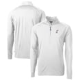 thumbnail image 1 of Men's Cutter & Buck  White Albuquerque Isotopes Adapt Eco Knit Stretch Recycled Quarter-Zip Pullover, 1 of 3