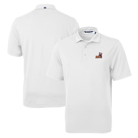 Men's Cutter & Buck White Arizona State Sun Devils Team Big & Tall Virtue Eco Pique Recycled Polo
