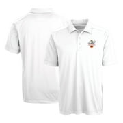 Mens Cutter & Buck White Arnold Palmer Invitational Big & Tall Prospect Textured Stretch Polo