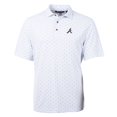 thumbnail image 1 of Men's Cutter & Buck White Atlanta Braves Big & Tall Virtue Eco Pique Tile Print Polo, 1 of 1