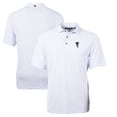 thumbnail image 1 of Men's Cutter & Buck White Atlanta Falcons Throwback Logo Virtue Eco Pique Tile Recycled Polo, 1 of 3