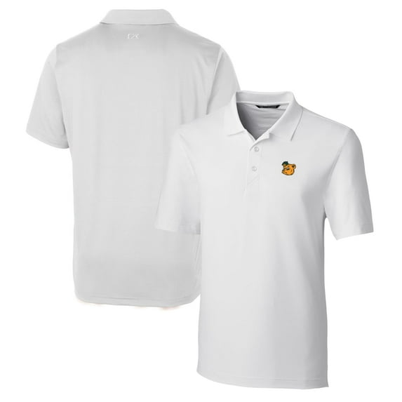 Men's Cutter & Buck White Baylor Bears Forge Stretch Polo