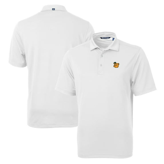 Men's Cutter & Buck White Baylor Bears Team Big & Tall Virtue Eco Pique Recycled Polo