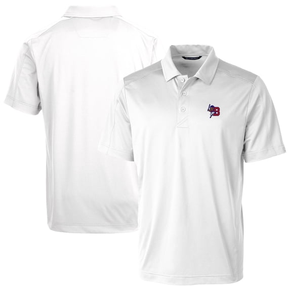 Men's Cutter & Buck White Buffalo Bisons Big & Tall Prospect Textured Stretch Polo