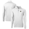 thumbnail image 1 of Men's Cutter & Buck  White Lehigh Valley IronPigs Adapt Eco Knit Stretch Recycled Quarter-Zip Pullover, 1 of 3