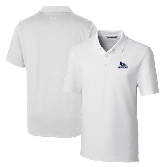 Men's Cutter & Buck White Creighton Bluejays Big & Tall Forge Stretch Polo