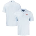 thumbnail image 1 of Men's Cutter & Buck  White Dayton Flyers Vault Pike Eco Symmetry Print Stretch Recycled Polo, 1 of 3