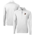 thumbnail image 1 of Men's Cutter & Buck  White Durham Bulls Adapt Eco Knit Stretch Recycled Quarter-Zip Pullover, 1 of 3