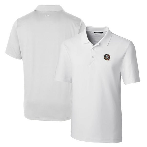 Men's Cutter & Buck White Florida State Seminoles Big & Tall Forge Stretch Polo