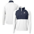 thumbnail image 1 of Men's Cutter & Buck White Green Bay Packers Adapt Eco Knit Hybrid Recycled Quarter-Zip Pullover Top, 1 of 3