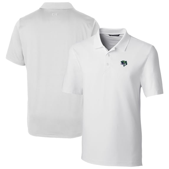 Men's Cutter & Buck White Gwinnett Stripers Big & Tall DryTec Forge Stretch Polo