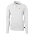 thumbnail image 1 of Men's Cutter & Buck White Houston Astros Big & Tall Virtue Eco Pique Quarter-Zip Pullover Jacket, 1 of 1