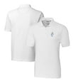 thumbnail image 1 of Men's Cutter & Buck White Houston Oilers Advantage Tri-Blend Pique Throwback Polo, 1 of 3