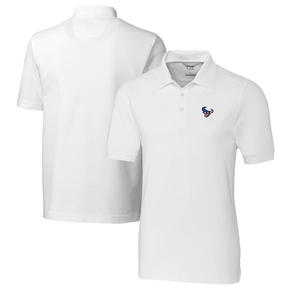 Men's Cutter & Buck White Houston Texans Advantage Tri-Blend Pique Polo