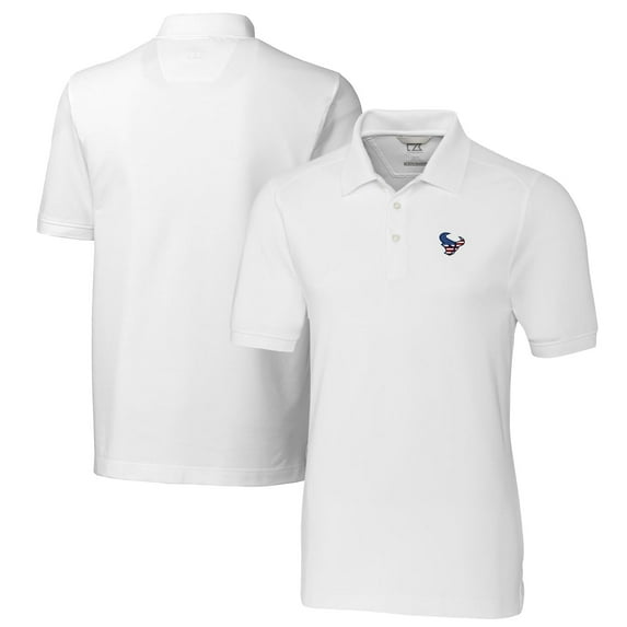Men's Cutter & Buck White Houston Texans Advantage Tri-Blend Pique Polo