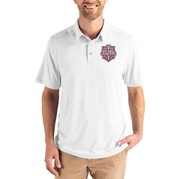 Men's Cutter & Buck  White Indiana Hoosiers College Football Playoff 2025 National Champions Coastline Epic Comfort Eco