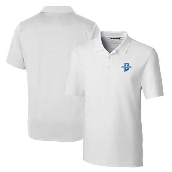Men's Cutter & Buck White Indiana State Sycamores Big & Tall Forge Stretch Polo