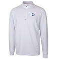 thumbnail image 1 of Men's Cutter & Buck White Indianapolis Colts Traverse Quarter-Zip Pullover Jacket, 1 of 1