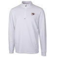 thumbnail image 1 of Men's Cutter & Buck White Kansas City Chiefs Traverse Quarter-Zip Pullover Jacket, 1 of 1