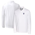 thumbnail image 1 of Men's Cutter & Buck White Kansas Jayhawks Vault Advantage Tri-Blend Pique Big & Tall Long Sleeve Polo, 1 of 3