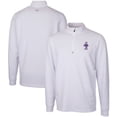thumbnail image 1 of Men's Cutter & Buck  White Kansas State Wildcats Vault DryTec Traverse Stretch Quarter-Zip Pullover, 1 of 3