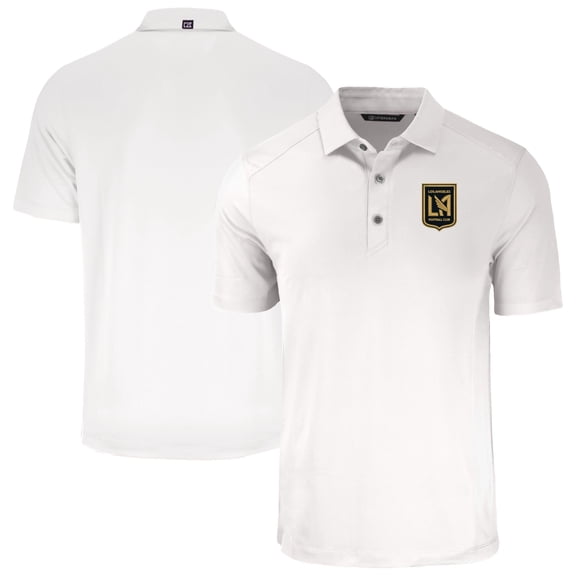 Men's Cutter & Buck White LAFC Forge Eco Stretch Recycled Polo