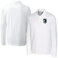 thumbnail image 1 of Men's Cutter & Buck White Minnesota United FC Advantage Eco Tri-Blend Pique Long Sleeve Polo, 1 of 3