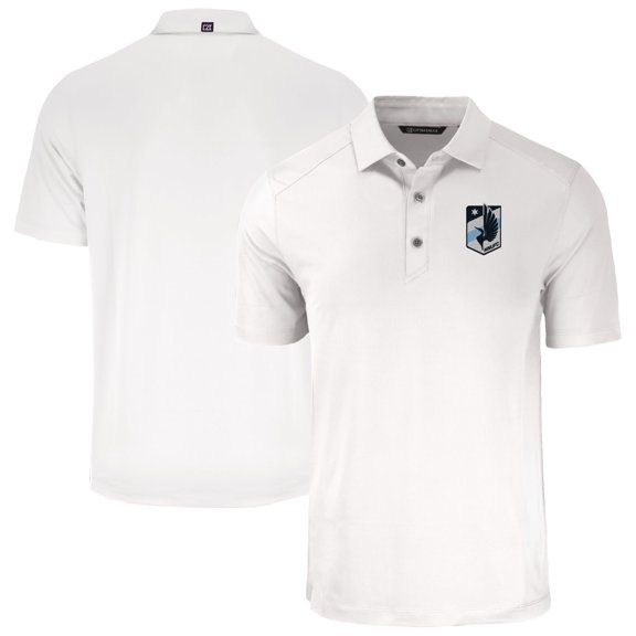 Men's Cutter & Buck White Minnesota United FC Forge Eco Stretch Recycled Polo