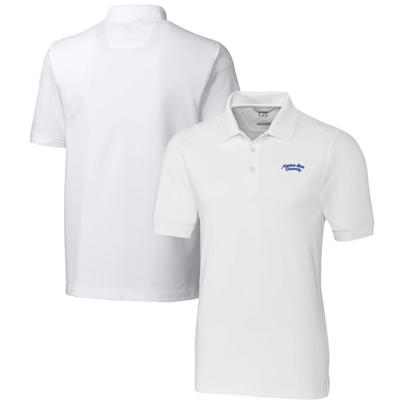 Men's Cutter & Buck  White Montana State Bobcats Advantage Tri-Blend DryTec Pique Polo