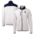 thumbnail image 1 of Men's Cutter & Buck White/Navy Toledo Mud Hens Big & Tall Cascade Eco Sherpa Fleece Full-Zip Jacket, 1 of 3