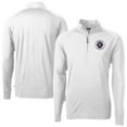 thumbnail image 1 of Men's-Cutter & Buck  White New England Revolution Adapt Eco Knit Stretch Recycled Raglan Quarter-Zip Pullover Top, 1 of 3