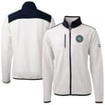thumbnail image 1 of Men's-Cutter & Buck  White New York City FC Big & Tall Cascade Eco Sherpa Fleece Full-Zip Jacket, 1 of 3