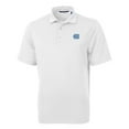 thumbnail image 1 of Men's Cutter & Buck White North Carolina Tar Heels Virtue Eco Pique Recycled Polo, 1 of 1