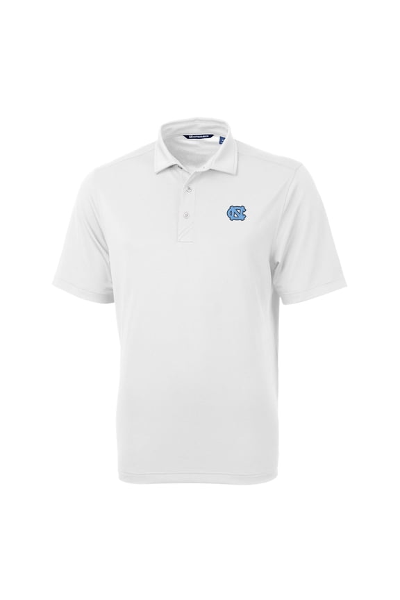 Men's Cutter & Buck White North Carolina Tar Heels Virtue Eco Pique Recycled Polo