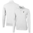 thumbnail image 1 of Men's Cutter & Buck White Ohio State Buckeyes Virtue Eco Pique Recycled Quarter-Zip Pullover Top, 1 of 3
