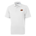 thumbnail image 1 of Men's Cutter & Buck White Oklahoma State Cowboys Big & Tall Virtue Eco Pique Recycled Polo, 1 of 1