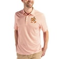 thumbnail image 1 of Men's Cutter & Buck White/Orange Miami Hurricanes Pike Eco Symmetry Print Stretch Polo, 1 of 2