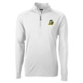 Men's Cutter & Buck White Oregon Ducks Adapt Eco Knit QuarterZip