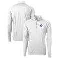 thumbnail image 1 of Men's Cutter & Buck White Penn State Nittany Lions Adapt Eco Knit Stretch Recycled Quarter-Zip Pullover Top, 1 of 3