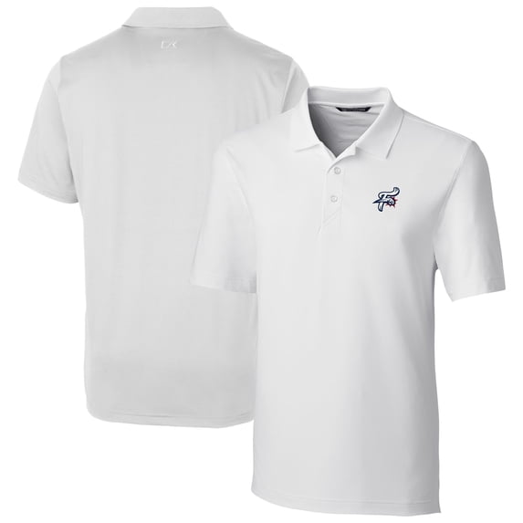 Men's Cutter & Buck White Reading Fightin Phils Big & Tall DryTec Forge Stretch Polo