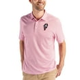thumbnail image 1 of Men's Cutter & Buck White/Red Ohio State Buckeyes Vault Pike Eco Symmetry Print Stretch Recycled Polo, 1 of 2