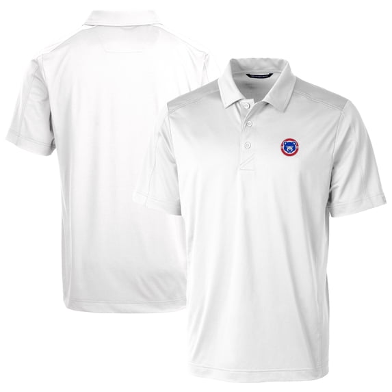 Men's Cutter & Buck White South Bend Cubs Prospect Textured Stretch Polo