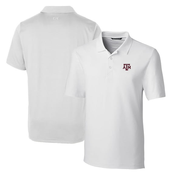 Men's Cutter & Buck White Texas A&M Aggies Big & Tall Forge Stretch Polo