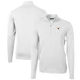thumbnail image 1 of Men's Cutter & Buck White Texas Longhorns Big & Tall Virtue Eco Pique Recycled Quarter-Zip Pullover Top, 1 of 3